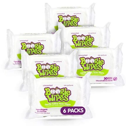 Boogie Wipes Unscented Baby Wipes, 180 Count